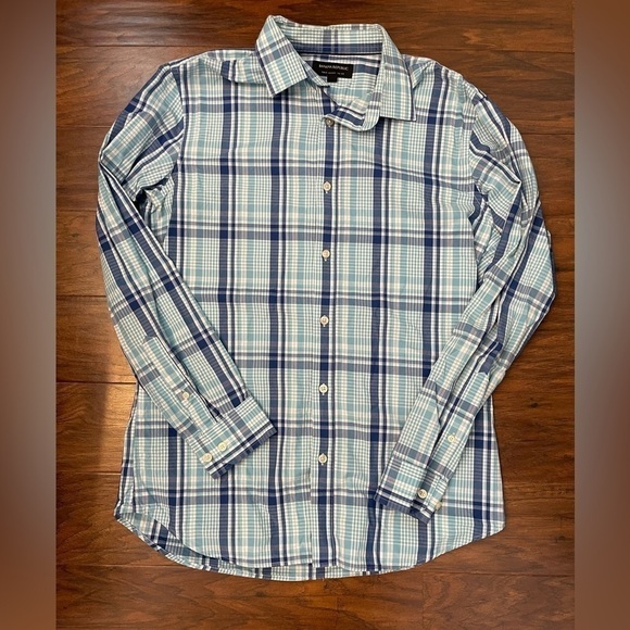 Banana Republic Men’s Standard Fit Plaid Button Up Size M - Picture 1 of 5